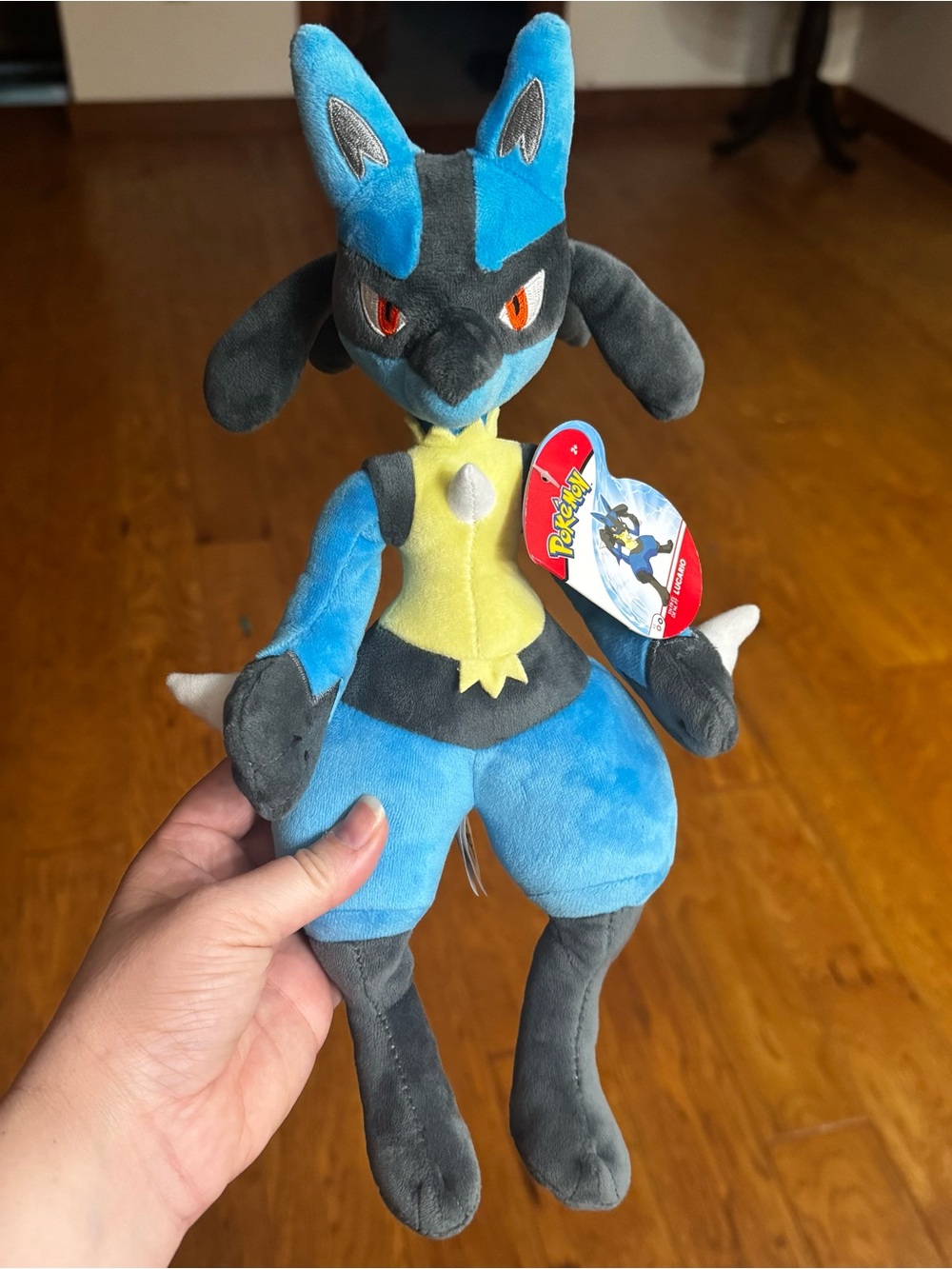 NEW Pokémon Lucario Plush Toy 12" Cute Soft Blue Fighting Type Stuffed Figure